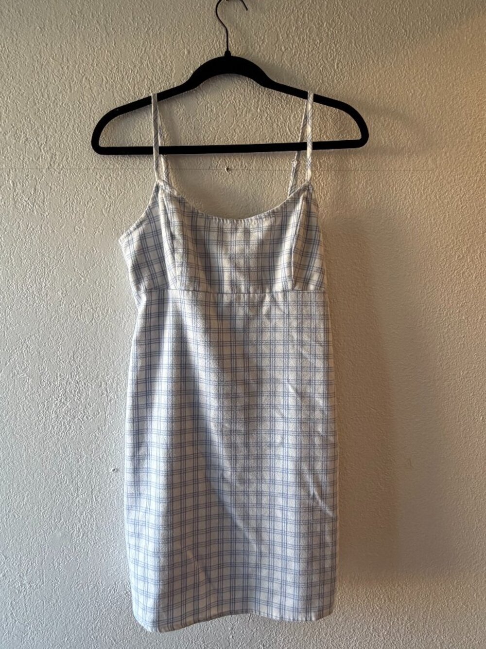 Brandy Melville Blue/White Plaid Mini Dress